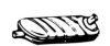 OPEL 852129 Middle Silencer